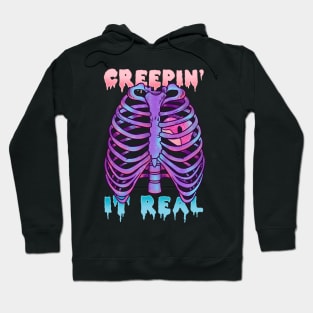 Creepin It Real I Creepy Cute Soft Grunge graphic Hoodie